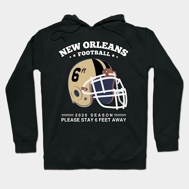 2020 NFL New Orleans Saints Spirit Stay 6ft Away Hoodie by mckinney